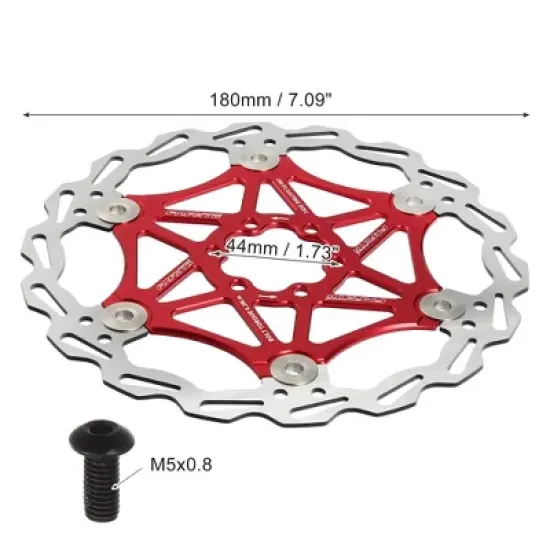 Unique Bargains Stainless Steel Bike Disc Brake Rotor for Road Mountain Bike BMX MTB 7.09" image {2}