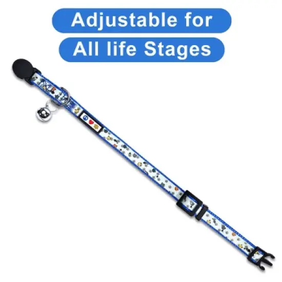 Pawtitas Glow In The Dark Adjustable Cat Collar image {3}