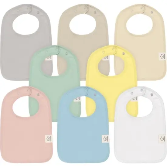 KeaBabies 8-Pack Organic Baby Bibs for Boy, Girl, Drool Bibs, Baby Bib for Girls, Boys,  Newborn Teething Bibs image {15}