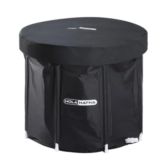 HolaHatha 120 Gal Ice Bath Tub, Portable Cold Water Plunge Recovery Tub w/ Lid Cover image {5}