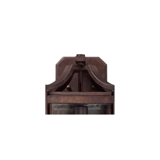 Franklin Iron Works Rockford Rustic Farmhouse Outdoor Wall Light Fixture Bronze 16 1/2" Clear Beveled Glass for Post Exterior Barn Deck House Porch image {6}