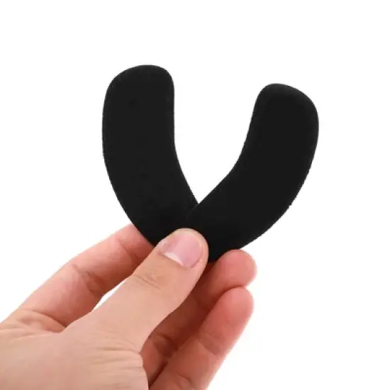 Unique Bargains Non-slip Heel Pads One Size Black 2 Pair image {4}