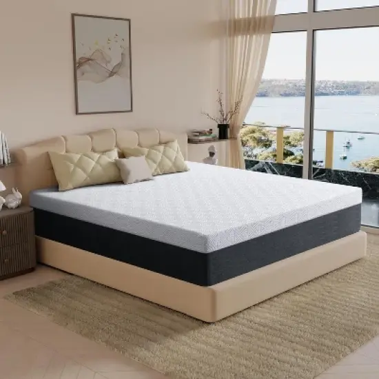 Twolike 12 Inch Comfort Memory Foam Mattress with Breathable & Removable Cover, without Fiberglass for Safer Sleep image {1}