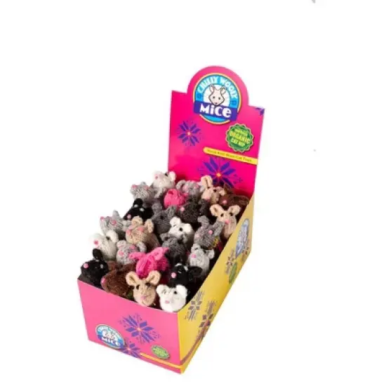 Chilly Dog Chilly Wooly Mice Cat Toy- 1 Pack image {4}