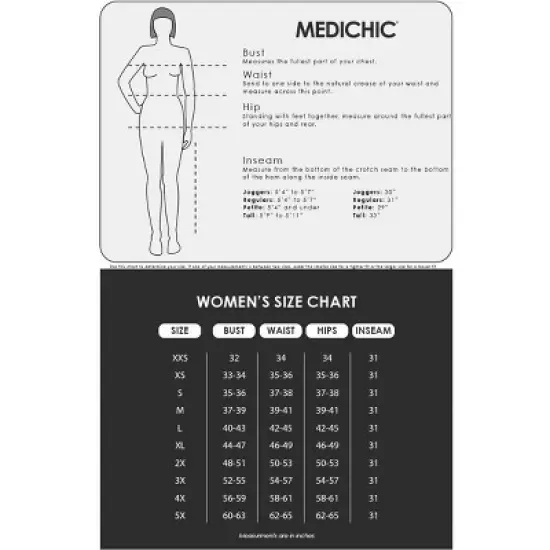 MediChic Women's Ruth 3-Pocket Multi Stitch V-Neck Scrub Top image {7}