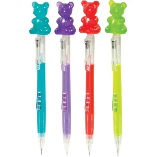 Scented Gummy Bear Mechanical Pencils (4 Pack) - Fun & Functional! 0.7mm Lead, Sweet Scents image {3}