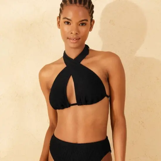 Women's Pucker Textured Multiway Triangle Bikini Top - Wild Fable&trade; image {5}