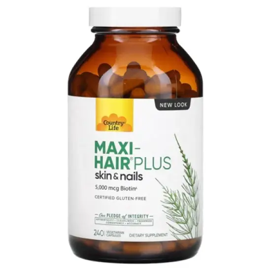 Country Life Maxi-Hair Plus, 240 Vegetarian Capsules image {4}