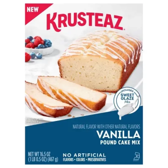 Krusteaz Vanilla Pound Cake, 16.5 OZ image {6}
