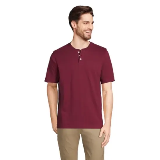 Lands' End Men's Short Sleeve Super-T Henley image {8}