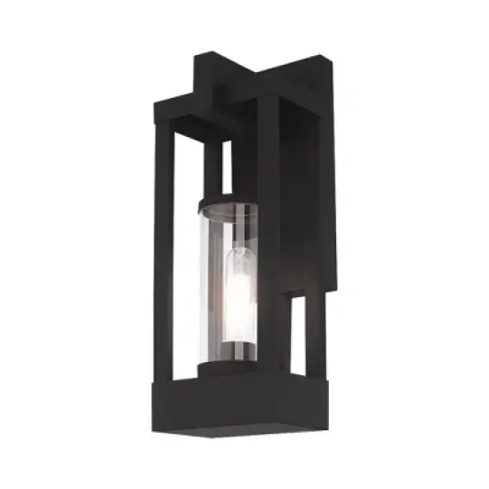 Livex Lighting Delancey 1 - Light Wall Light in  Black image {3}