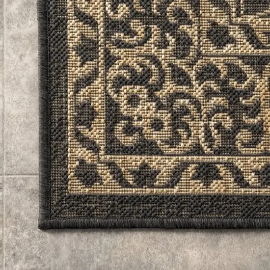 nuLOOM Fiona Medallion Indoor and Outdoor Patio Area Rug image {4}