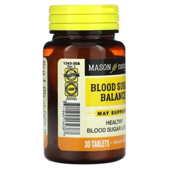Mason Natural Blood Sugar Balance, 30 Tablets image {3}
