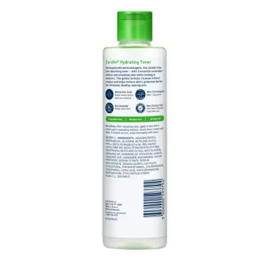 CeraVe Hydrating Toner for Face, Alcohol Free Facial Toner for Normal to Dry Skin - 6.8 fl oz image {14}
