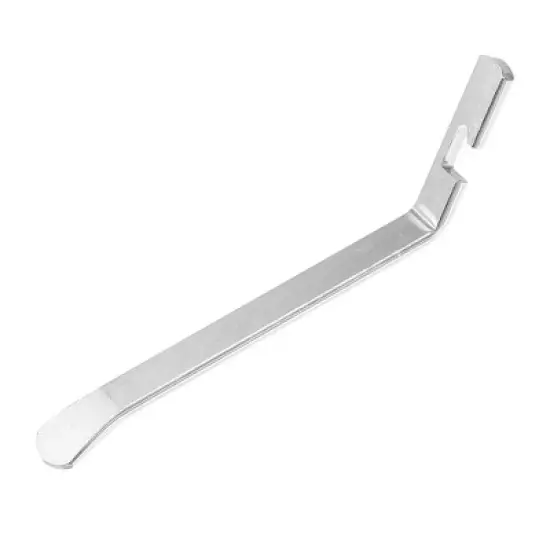 Unique Bargains Bicycle Flat Head Tyre Lever Wrench with Hook Repair Tool Silver Tone 2pcs image {3}