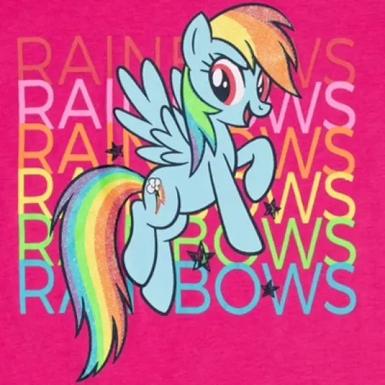 My Little Pony Rainbow Dash Little Girls 4 Pack Graphic T-Shirts Multicolor 6-6X image {5}