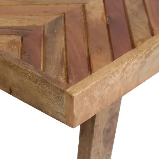 Fircrest Handcrafted Boho Mango Wood Bench Natural - Christopher Knight Home image {5}