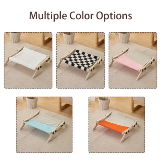 Cat Hammock Radiator, Dual-use Cat Window Hammock For Indoor Cat, Adjustable Wood Cat Radiator Beds Cat Window Beds Holds Up 18kg For Home Living Room image {6}