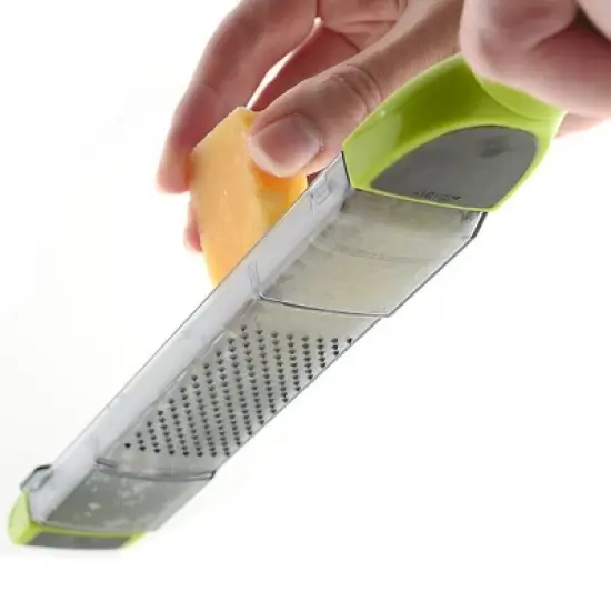 Norpro Dual Grater Zester with Storage Cover, Green image {3}