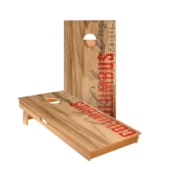 Skips Garage Columbus Gameday Cornhole Boards - ACA Star Series image {1}