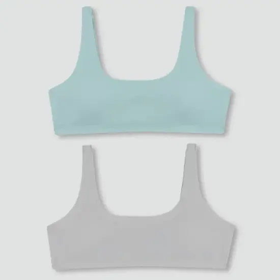 Hanes Girls' 2pk Bonded Comfort Bra image {2}