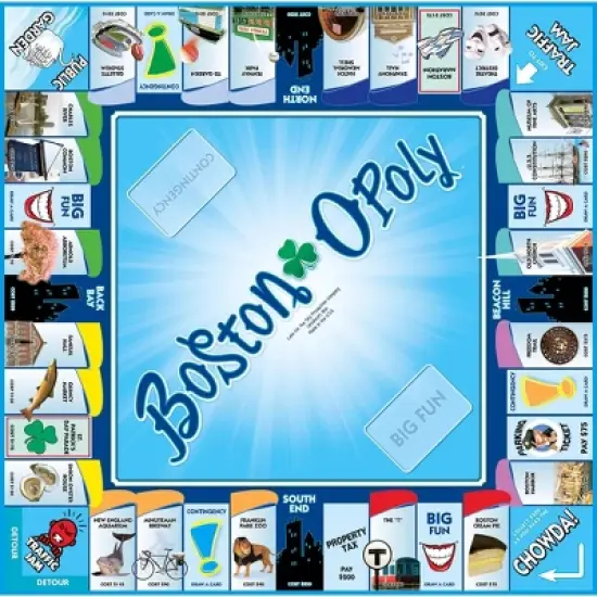 Late For The Sky: Boston-Opoly Monopoly Board Game image {1}