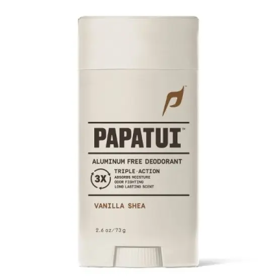 Papatui Men's Aluminum-Free 48-Hour Odor Protection Solid Deodorant - Vanilla Shea - 2.6oz image {1}