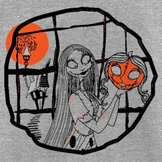Girl's The Nightmare Before Christmas Halloween Sally Pumpkin Sketch T-Shirt image {1}