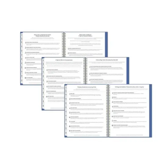 Blue Sky The Everygirl 8.5"x11" 2025-2026 Weekly/Monthly Wirebound Planner Solid Busy Blue image {8}