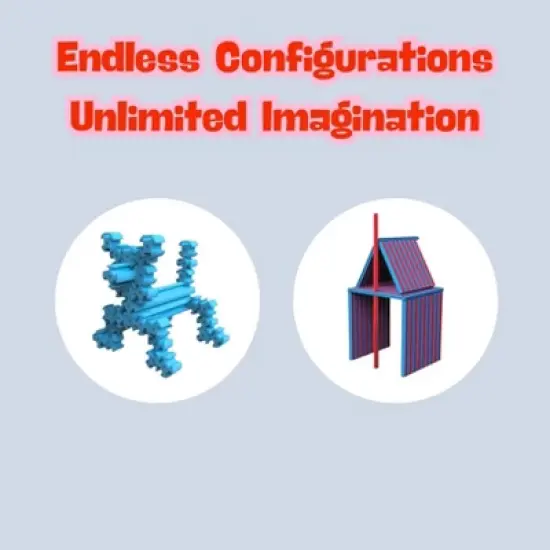 Linkems 9 Pack Interlocking Pool Noodles &ndash; Multicolor Connectable Foam Noodles image {7}