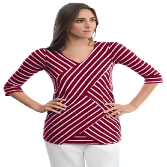 Jessica London Women&rsquo;s Plus Size Layered Knit Top image {4}