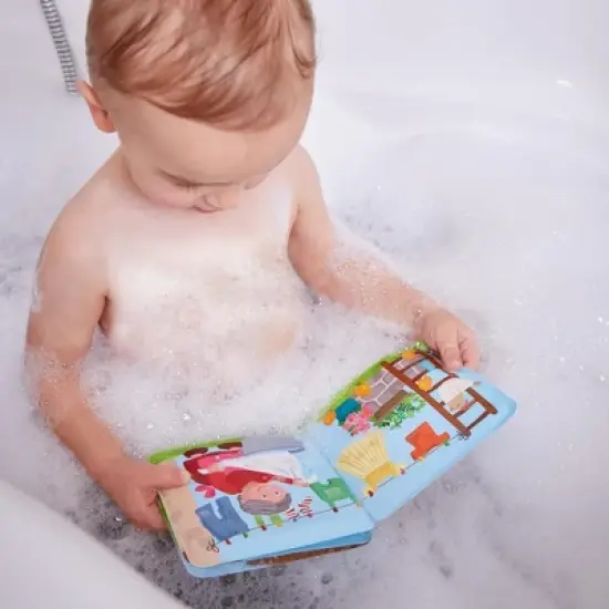 HABA Magic Color Changing Bath Book: Animal Wash Day, Bath Toys for Toddlers, Water Toys for Toddlers 1-3 & Water Table Accessories image {2}