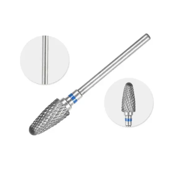 Unique Bargains Nail Drill Bits Set for Acrylic Nails 0.5 Inch Professional Tungsten Nail File Bits Nail Art Tools Blue 1Pcs image {2}