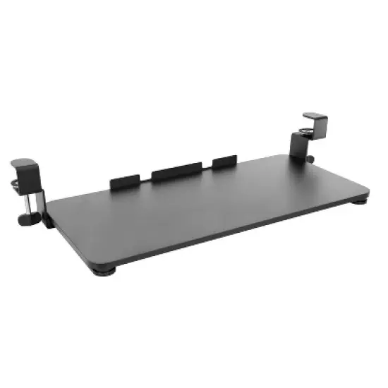 Mount-It! Clamp Keyboard Tray | Sliding Under Desk Keyboard &  Mouse Platform | Retractable Undermount Drawer | No Screws or Scratches to Assemble image {8}