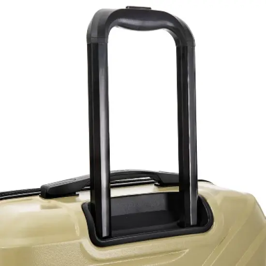 InUSA Aurum Lightweight Hardside Large Checked Spinner Suitcase - Champagne image {11}