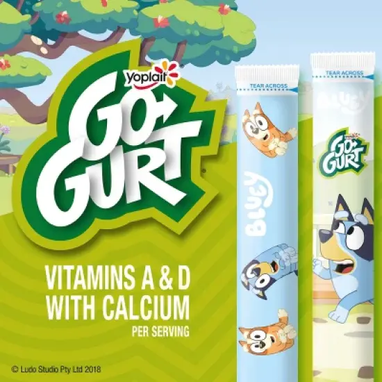 Yoplait Go-Gurt Strawberry and Blueberry Kids' Yogurt Tubes - 2oz/8ct image {11}
