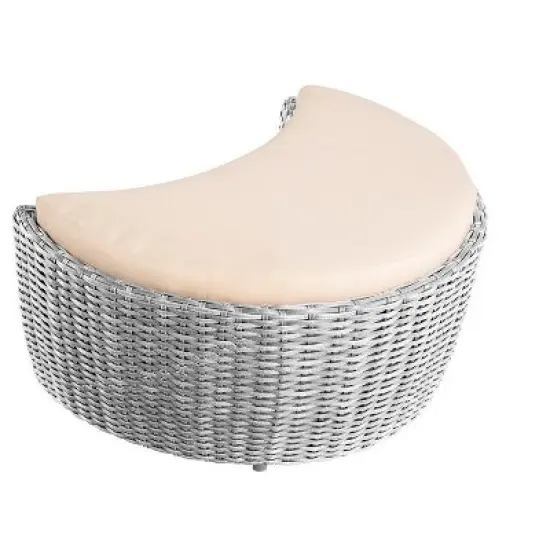 Jiallo Romantic Collection outdoor harvest moon shape Ottoman image {3}