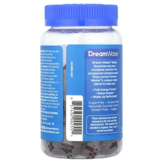 Dream Water Sleep Gummies, Snoozeberry, 60 Gummies image {2}