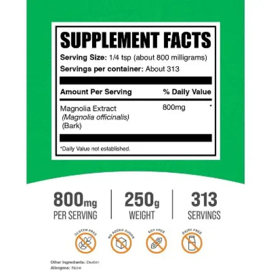 BulkSupplements Magnolia Extract Powder image {1}