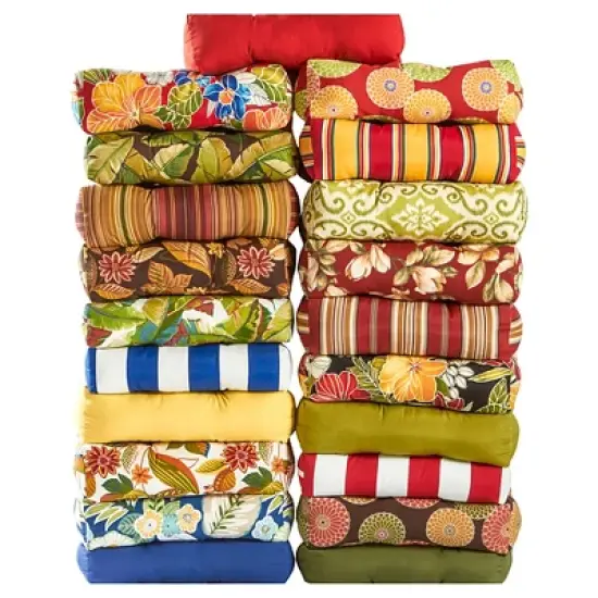 Marlow Floral Outdoor Seat Cushion - Kensington Garden image {3}