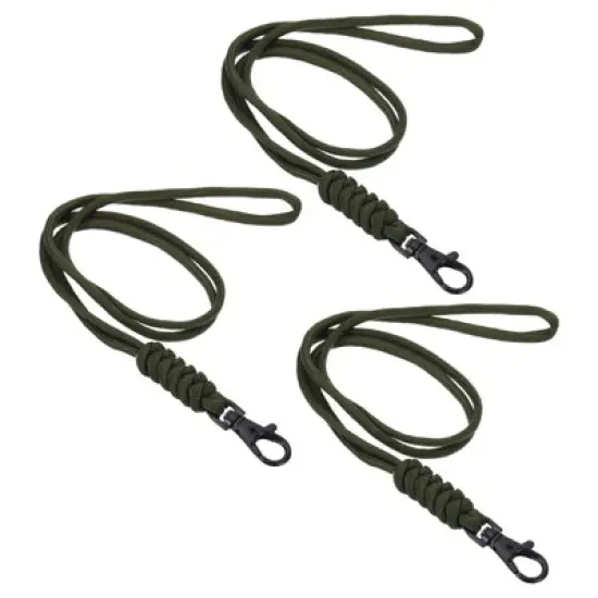 Unique Bargains Polyester Wear-resistant Lightweight ID Card Neck Lanyards with Hooks 3 Pcs image {7}
