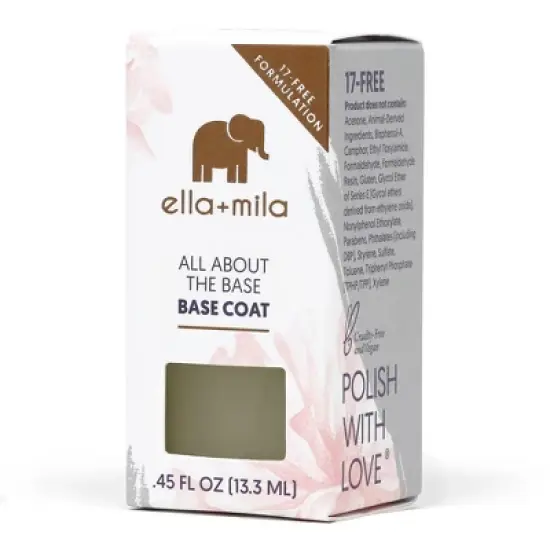 ella+mila Nail Care Nail Enamel Primer (All About the Base) - 0.45 fl oz image {1}