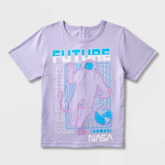 Boys' NASA Adaptive Short Sleeve Graphic T-Shirt - Lavender image {3}
