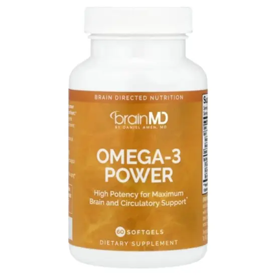 BrainMD Omega-3 Power, 60 Softgels (800 mg per Softgel) image {4}