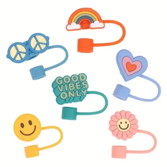 Manna 6pc Good Vibes Straw Toppers image {16}