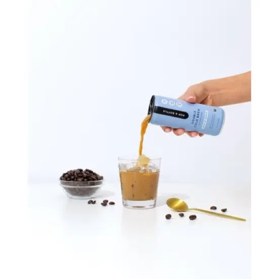 Pop & Bottle Double Cold Brew Oat Milk Latte - 8 fl oz Can image {3}