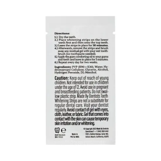 Made by Dentists Teeth Whitening Strips - 28ct image {3}