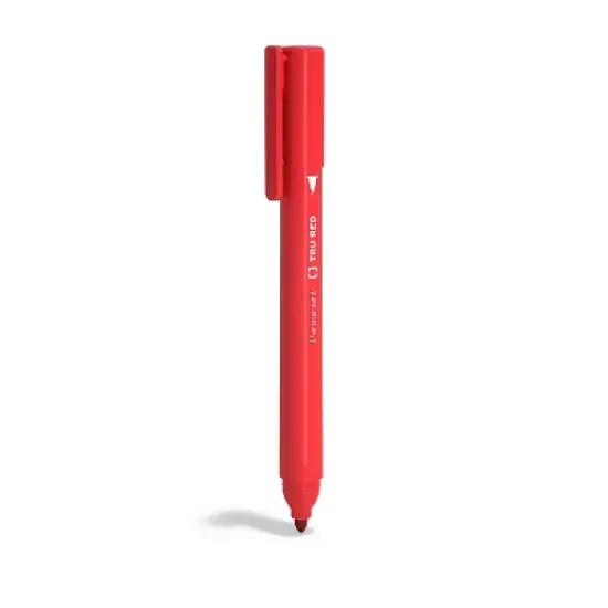 TRU RED Pen Permanent Markers Fine Tip Red Dozen TR54539 image {1}