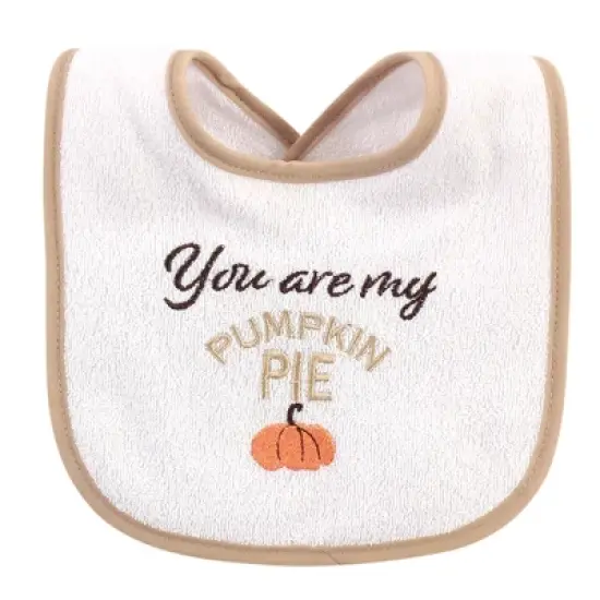 Hudson Baby Infant Boy Cotton Terry Drooler Bibs with Fiber Filling 10pk, Holiday Boy Onederful, One Size image {6}