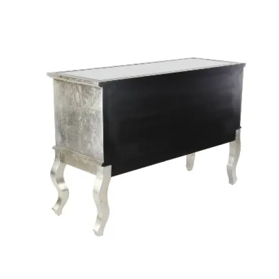 Glam Mirrored Sideboard Silver - Olivia & May image {2}